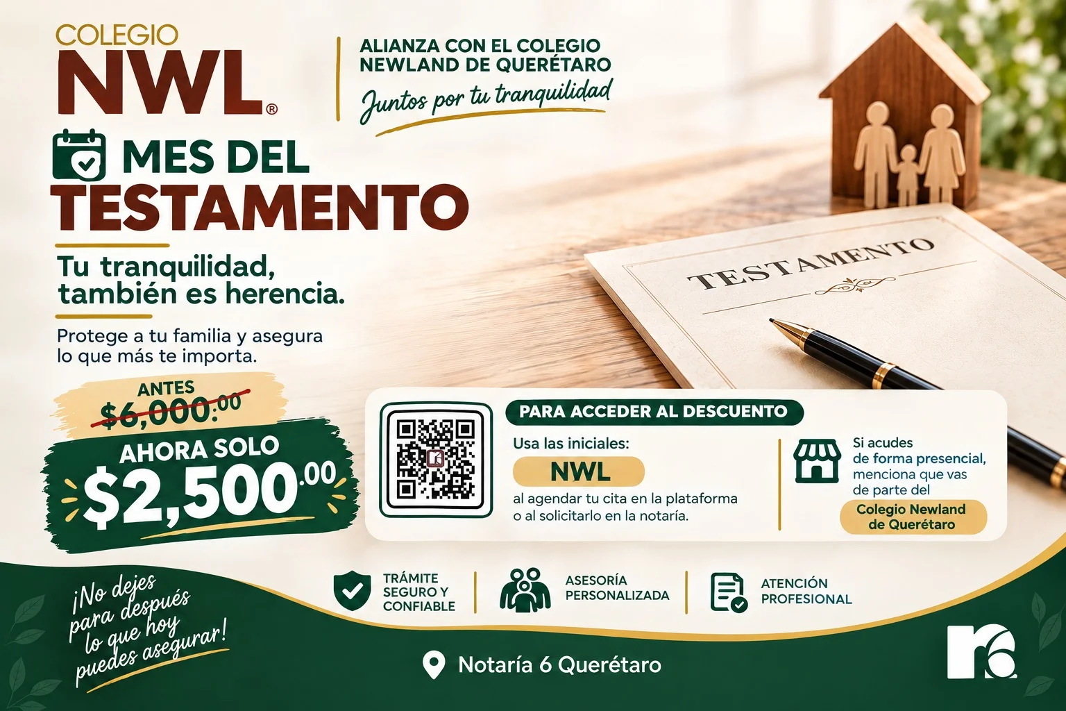 Notaria 6 de Querétaro promotion, NWL community