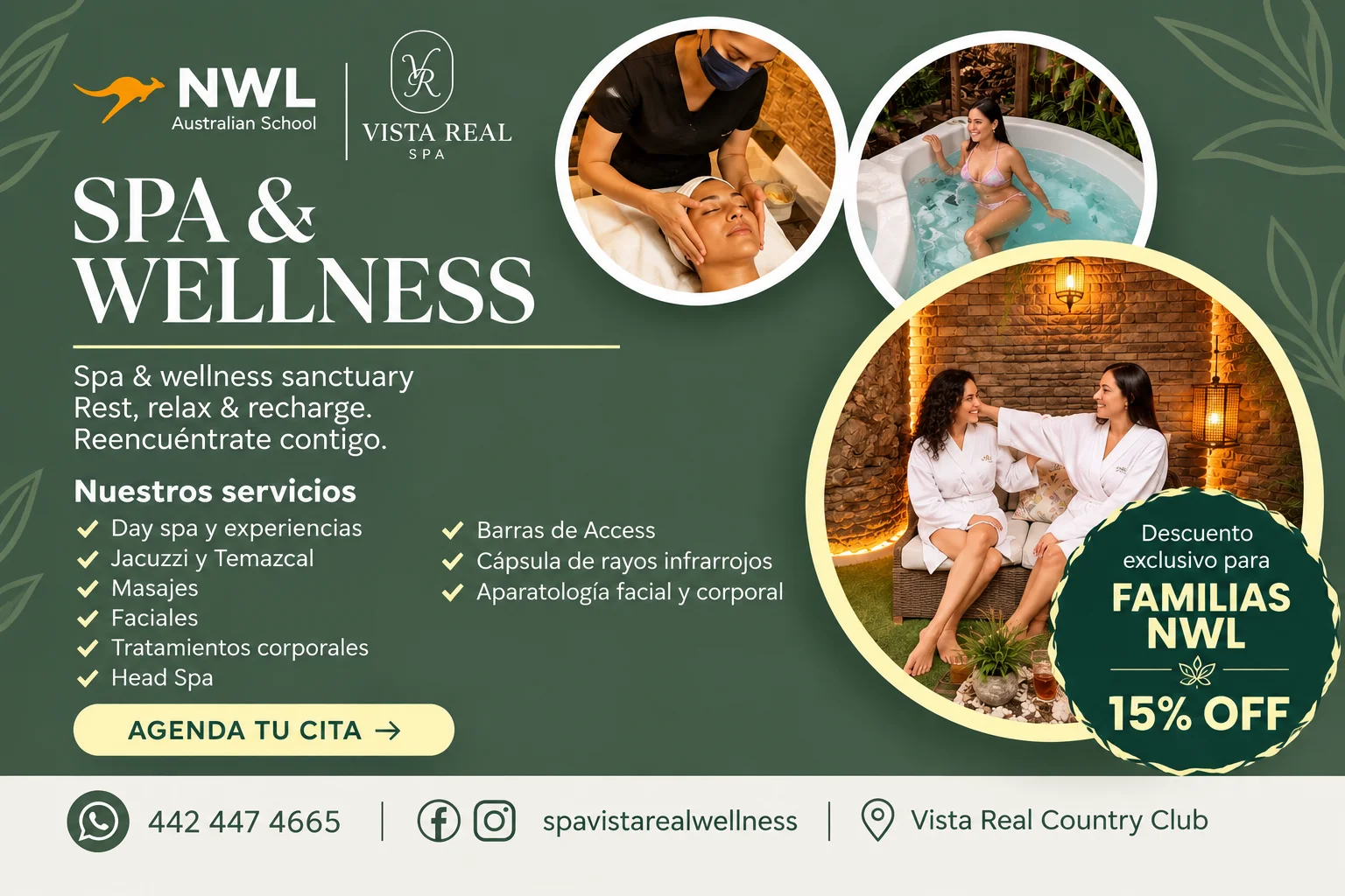 Spa Vista Real Country Club promotion, NWL community